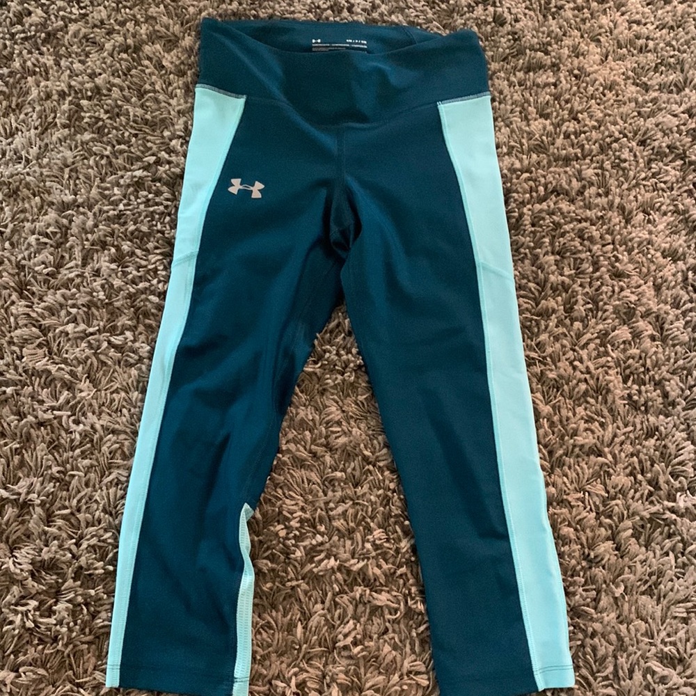 Womens Under Armour Compression 3 Quarter Length Workout Pants